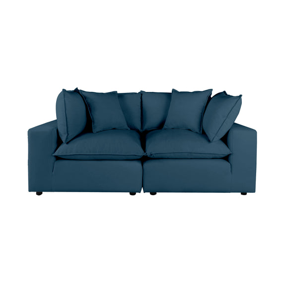 Cali 80" Modular Loveseat - Navy