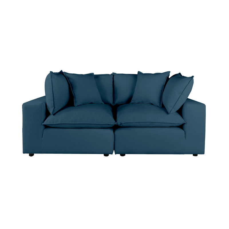 Cali 80" Modular Loveseat - Navy