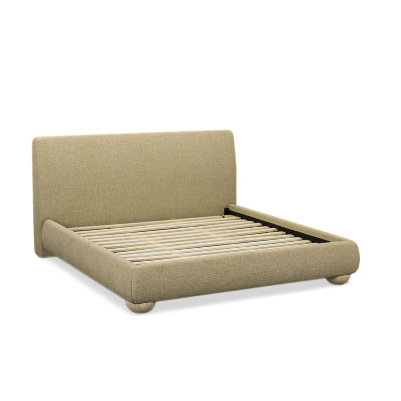 Rayne Textured Fabric Bed - Honey