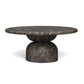 Cynthia 36" Concrete Indoor/Outdoor Coffee Table - Dark Emperador Marble