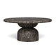 Cynthia 36" Concrete Indoor/Outdoor Coffee Table - Dark Emperador Marble