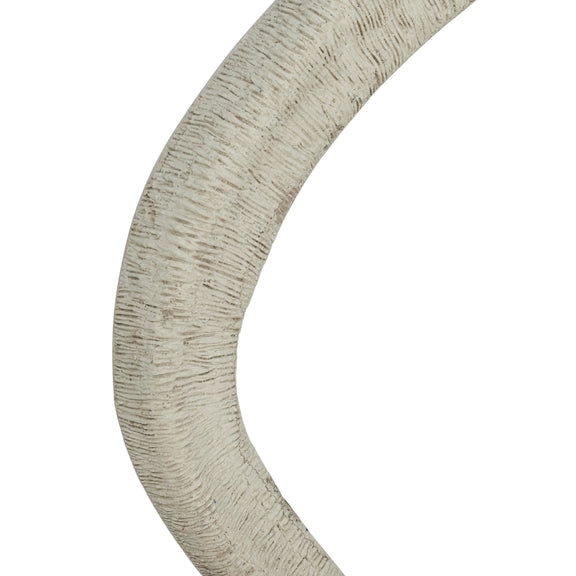 Orpheus 35"X31" Ribbed Faux Stone Wall Mirror