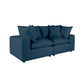 Cali 80" Modular Loveseat - Navy