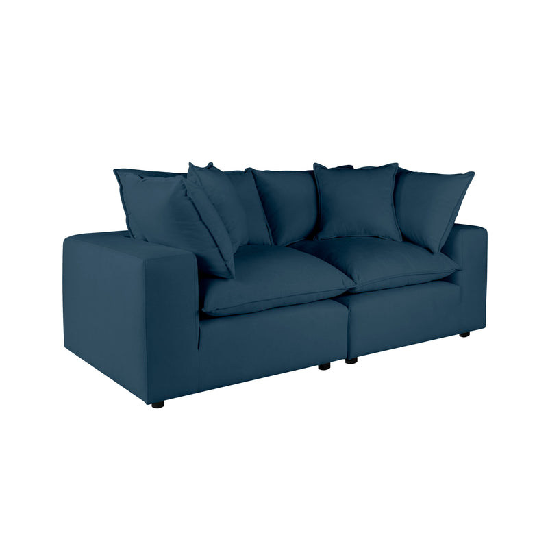 Cali 80" Modular Loveseat - Navy
