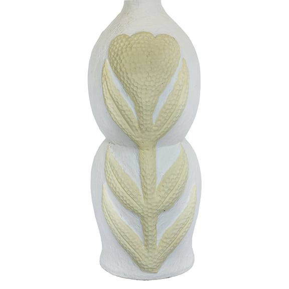 Edith Curved Papier Mache Flower Pleated Table Lamp