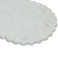 Shabbat Marble Serving Board - White Marble
