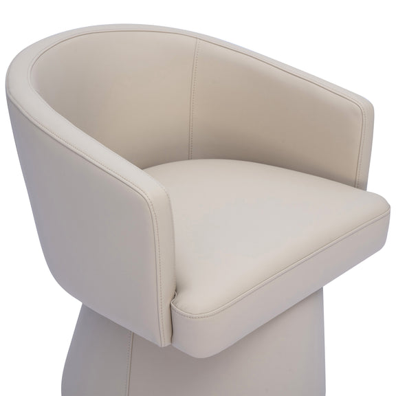 Kristen Rolling Desk Chair - Beige