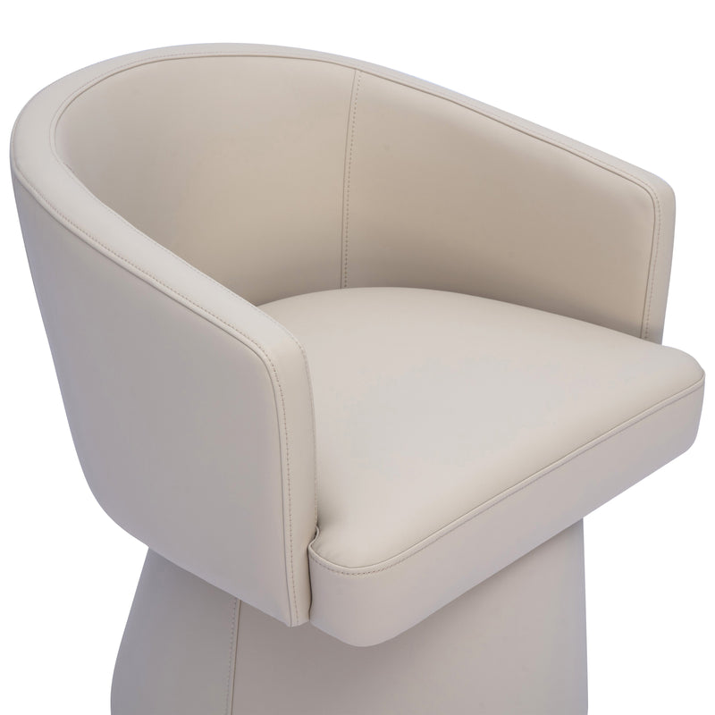 Kristen Rolling Desk Chair - Beige