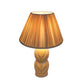 Edith Curved Papier Mache Flower Pleated Table Lamp