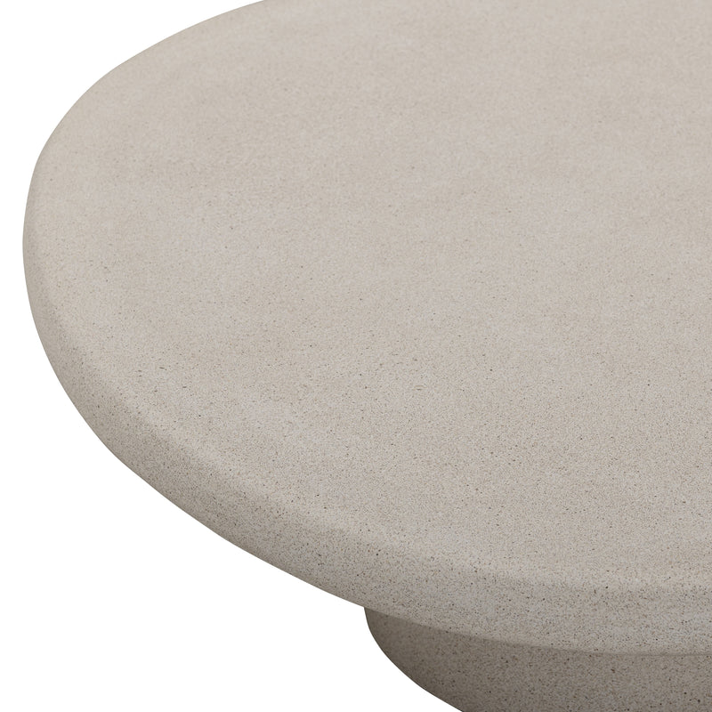 Jade Concrete Indoor/Outdoor Nesting Coffee Table Set - Cream