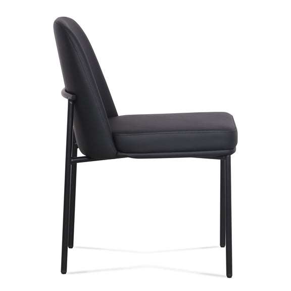 Sydney Performance Vegan Leather Dining Chair - Set of 2 - Black