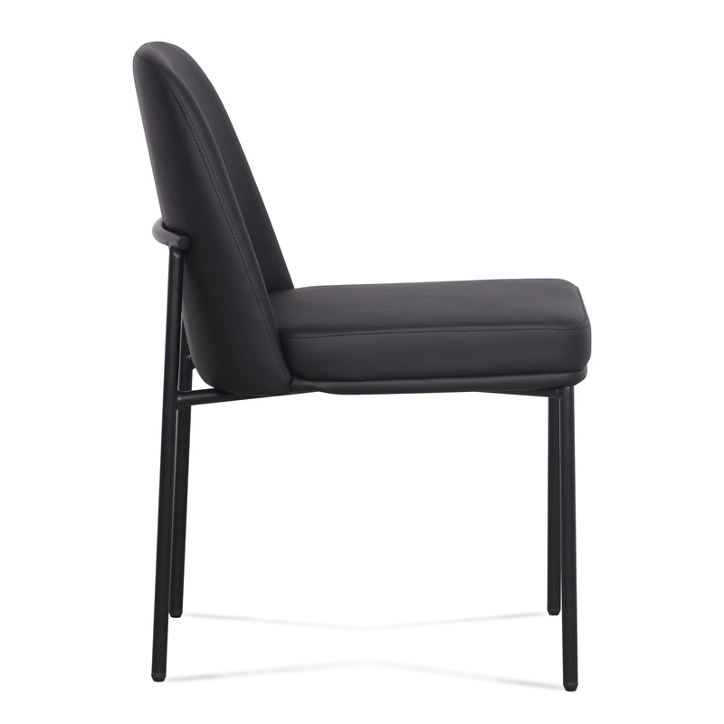Sydney Performance Vegan Leather Dining Chair - Set of 2 - Black