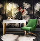 Beatrix Performance Velvet Office Swivel Chair - Green