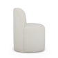 Persa Round Back Performance Chenille Dining Chair - Cream