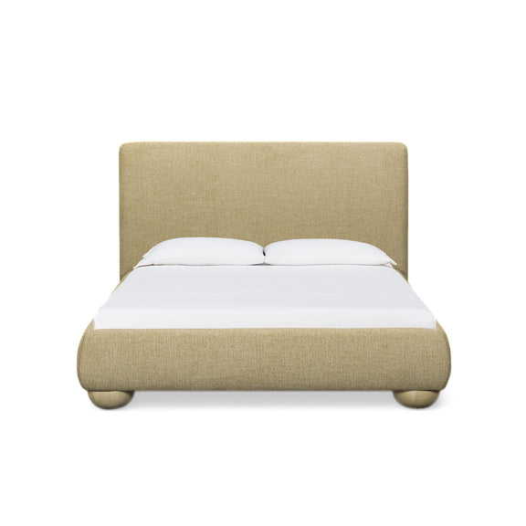 Rayne Textured Fabric Bed - Honey
