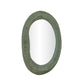 Orpheus 22"X28" Ribbed Forest Green Fiberglass Thick Wall Mirror
