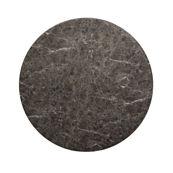 Cynthia 36" Concrete Indoor/Outdoor Coffee Table - Dark Emperador Marble