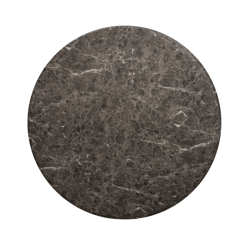 Cynthia 36" Concrete Indoor/Outdoor Coffee Table - Dark Emperador Marble