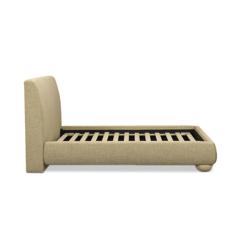 Rayne Textured Fabric Bed - Honey
