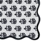 Crissy Cotton Canvas Printed Napkins - Set of 4 - Black Vintage Floral
