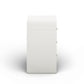 Hump 38" Arched 3-Drawer Bedside Chest - White