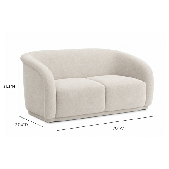 Yara 70" Loveseat by Inspire Me! Home Decor - Sand