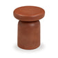 Lydia Concrete Indoor/Outdoor Side Table - Red