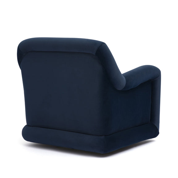 Charli Performance Swivel Chair - Dark Blue