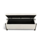 Abby 52" Nubby Fabric Storage Bench - Cream