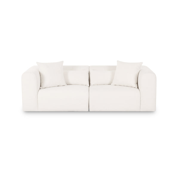 Tarra 86" Modular Loveseat - Cream