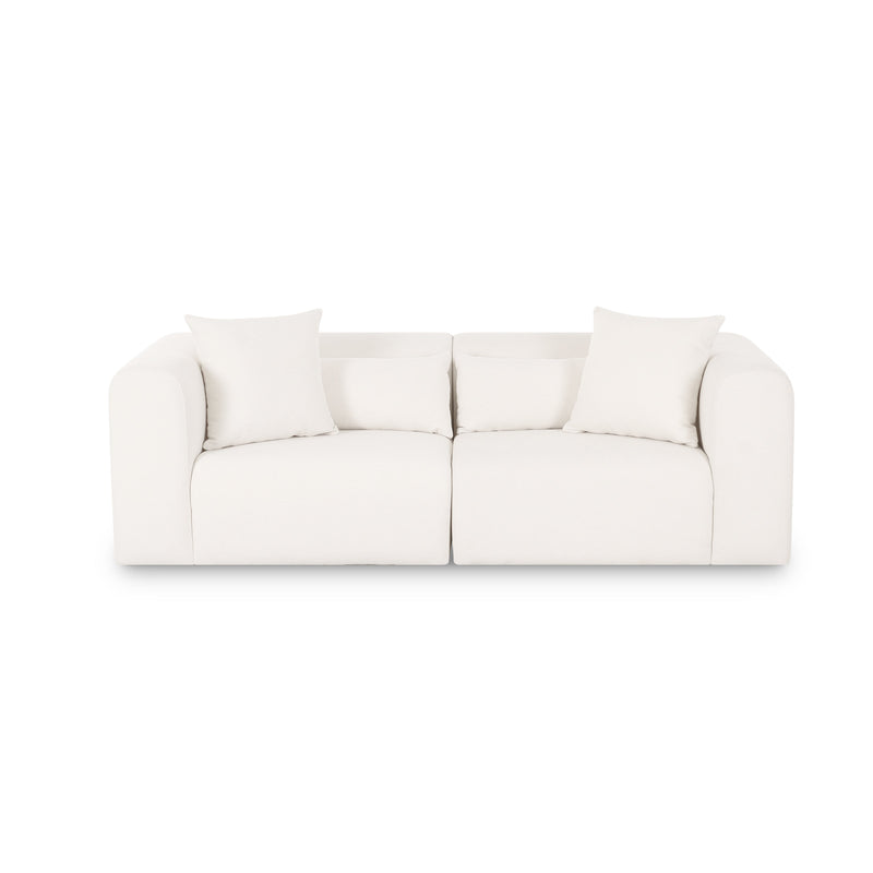 Tarra 86" Modular Loveseat - Cream