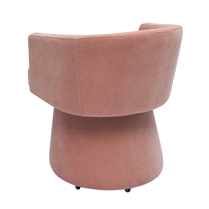 Kristen Rolling Desk Chair - Pink