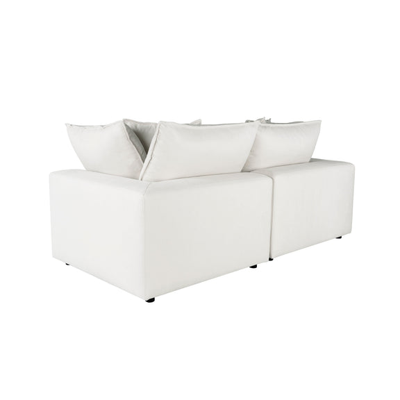Cali 80" Modular Loveseat - Pearl