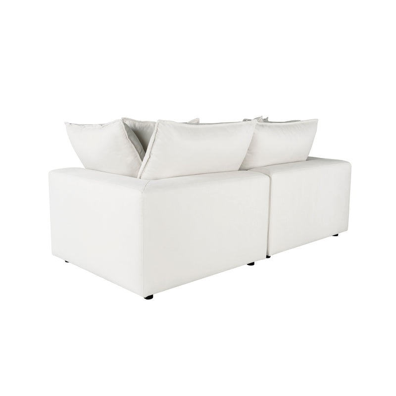 Cali 80" Modular Loveseat - Pearl