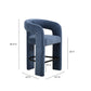 Malone Performance Chenille Stool - Blue Denim / Counter Height