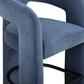 Malone Performance Chenille Stool - Blue Denim / Bar Height