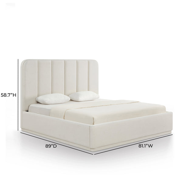 Parker Bed - Cream