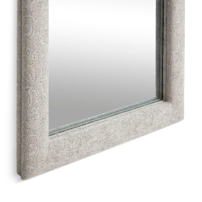 Heidi 43"X78" Upholstered Oversized Floor Mirror - Neutral Floral