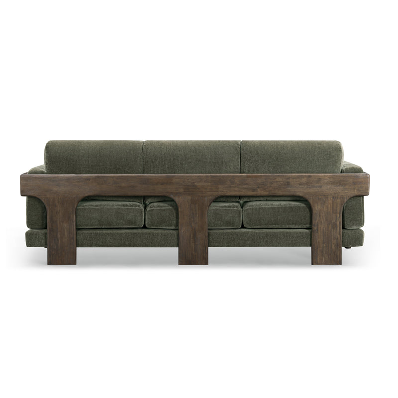 Elyn 91" Sofa - Olive Green