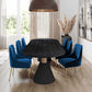 Beatrix Performance Velvet Dining Chair - Navy