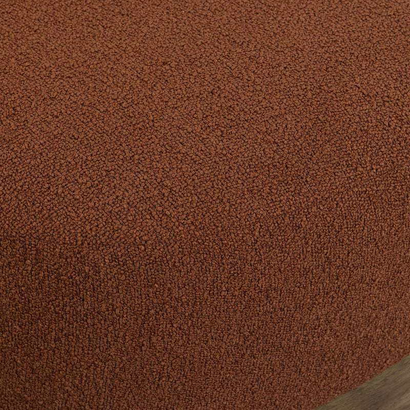 Domina Boucle Ottoman - Autumn Red
