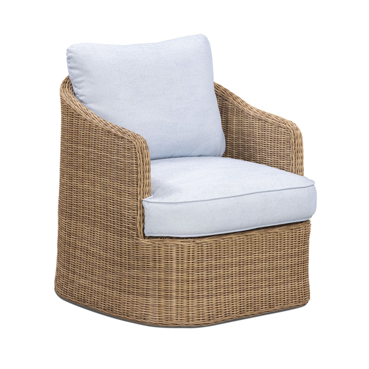 Axel Boucle Outdoor Accent Chair - Blue