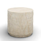 Roxanne Faux Travertine Indoor/Outdoor Concrete Side Table