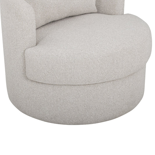 Silvi Performance Boucle Swivel Accent Chair - Off-White