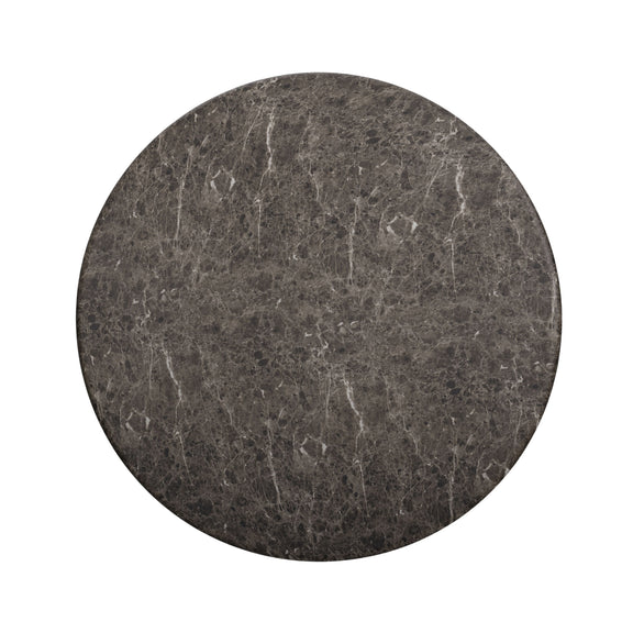 Cynthia 54" Concrete Indoor/Outdoor Dining Table - Dark Emperador Marble