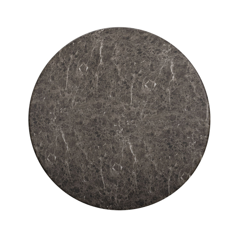 Cynthia 54" Concrete Indoor/Outdoor Dining Table - Dark Emperador Marble