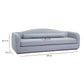 Camille 99" Sofa - Baby Blue