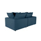 Cali 80" Modular Loveseat - Navy