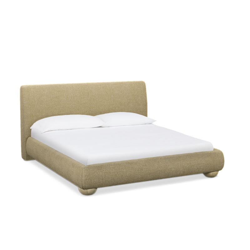 Rayne Textured Fabric Bed - Honey