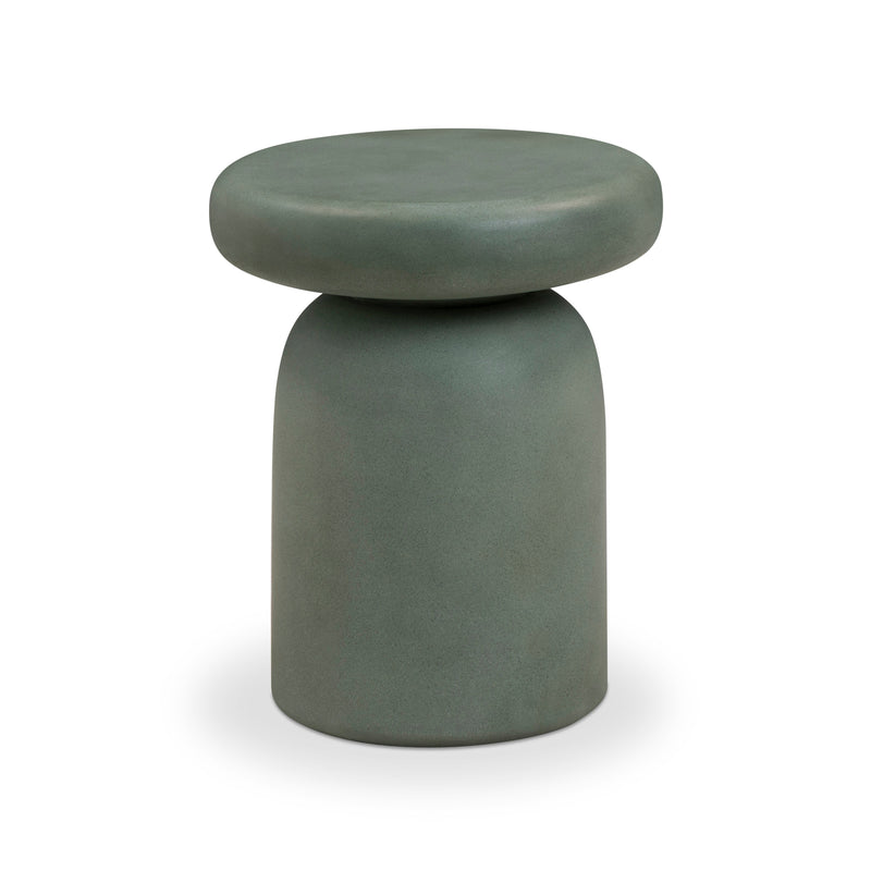 Lydia Concrete Indoor/Outdoor Side Table - Green